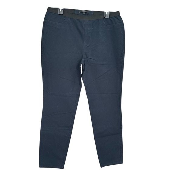 Lafayette 148 Pants Womens Large Navy Blue Stretch City Chic Office Stretch AB6 - Picture 1 of 8
